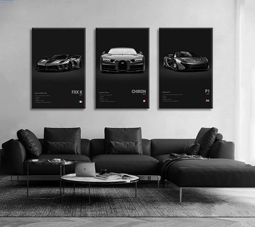 Famous Cars P1 765LT F8 SVJ 488 Poster Wall Art Print Poster Decorative Mural Modern Home Decor Birthday Gift Unframed