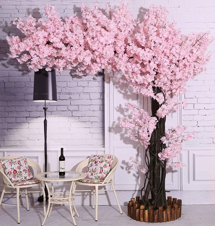 Artificial Cherry Blossom Tree in Pink, Simulated Sakura Tree, Large Wishing Tree Parties, Pink
