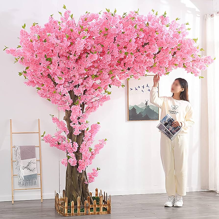 Artificial Cherry Blossom Tree in Pink, Simulated Sakura Tree, Large Wishing Tree Parties, Pink