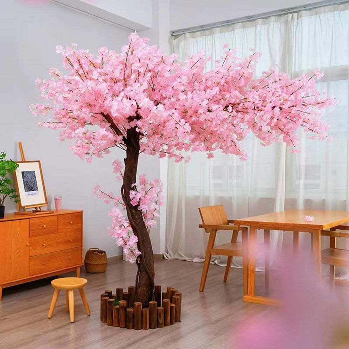 Artificial Cherry Blossom Tree in Pink, Simulated Sakura Tree, Large Wishing Tree Parties, Pink