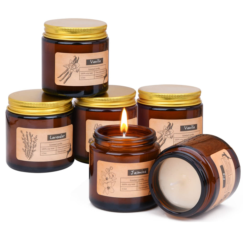 Candles for Home Scented, 6 Pack 3.5 Oz Soy Wax Candles Gifts Sets