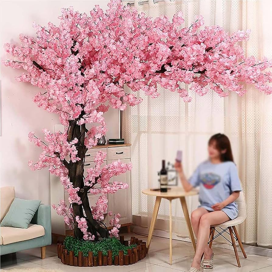 Artificial Cherry Blossom Tree in Pink, Simulated Sakura Tree, Large Wishing Tree Parties, Pink