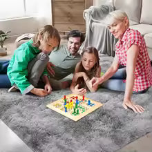 VIKAMA Ultra-Soft Puffy Rug, Bedroom & Living Room Indoor Floor Mat, Nursery Carpet, Children's Girls' Room Home Decor